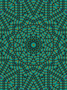 Preview wallpaper pattern, lines, geometry, fractal, green