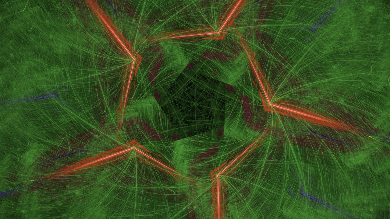 Wallpaper pattern, lines, intersection, green, background, abstraction