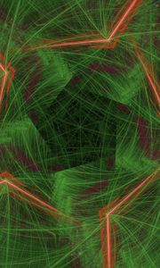 Preview wallpaper pattern, lines, intersection, green, background, abstraction