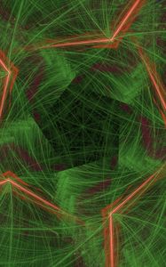 Preview wallpaper pattern, lines, intersection, green, background, abstraction