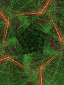 Preview wallpaper pattern, lines, intersection, green, background, abstraction