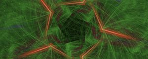 Preview wallpaper pattern, lines, intersection, green, background, abstraction