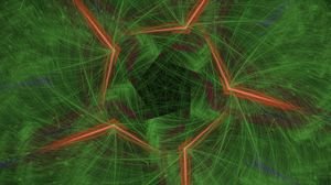 Preview wallpaper pattern, lines, intersection, green, background, abstraction