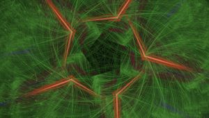 Preview wallpaper pattern, lines, intersection, green, background, abstraction