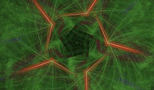 Preview wallpaper pattern, lines, intersection, green, background, abstraction