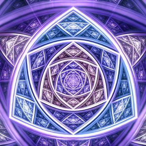Preview wallpaper pattern, lines, neon, reflection, abstraction, purple