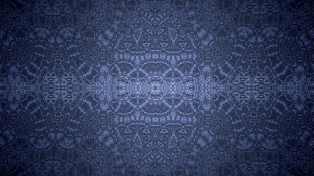 Wallpaper pattern, lines, symmetry, reflection, abstraction, blue