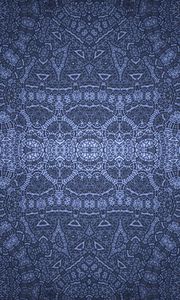 Preview wallpaper pattern, lines, symmetry, reflection, abstraction, blue