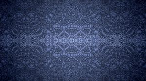 Preview wallpaper pattern, lines, symmetry, reflection, abstraction, blue