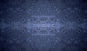 Preview wallpaper pattern, lines, symmetry, reflection, abstraction, blue