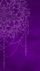 Preview wallpaper pattern, mandala, purple, art