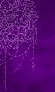 Preview wallpaper pattern, mandala, purple, art