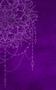 Preview wallpaper pattern, mandala, purple, art