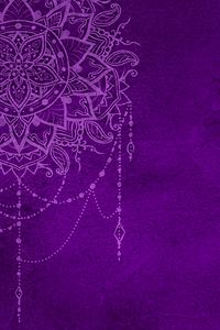 Preview wallpaper pattern, mandala, purple, art