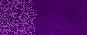 Preview wallpaper pattern, mandala, purple, art