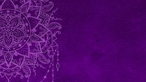 Preview wallpaper pattern, mandala, purple, art