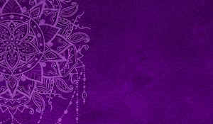 Preview wallpaper pattern, mandala, purple, art