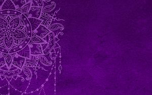 Preview wallpaper pattern, mandala, purple, art