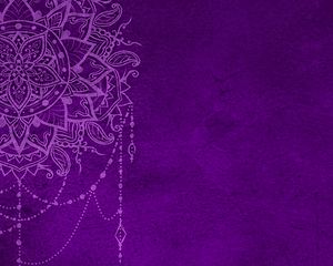 Preview wallpaper pattern, mandala, purple, art