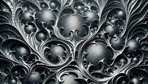 Preview wallpaper pattern, metal, relief, abstraction, gray