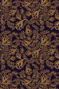Preview wallpaper pattern, ornament, plants, brown