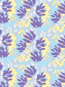 Preview wallpaper pattern, rabbits, leaves, carrots, colorful