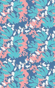Preview wallpaper pattern, rabbits, leaves, carrots