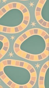 Preview wallpaper pattern, retro, design, stars, lines, colorful