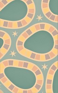 Preview wallpaper pattern, retro, design, stars, lines, colorful