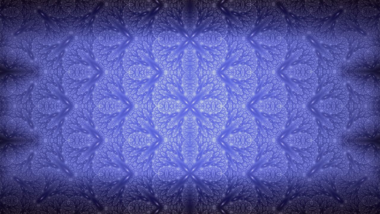 Wallpaper pattern, shapes, fractal, blue, background