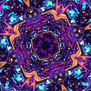 Preview wallpaper pattern, shapes, kaleidoscope, purple