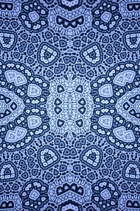 Preview wallpaper pattern, shapes, ornament, abstraction, blue