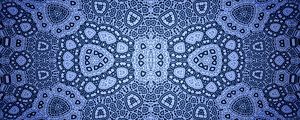 Preview wallpaper pattern, shapes, ornament, abstraction, blue