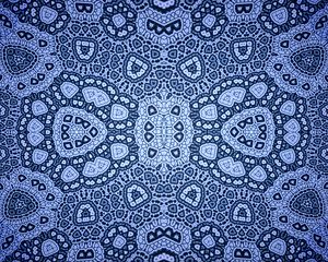 Preview wallpaper pattern, shapes, ornament, abstraction, blue