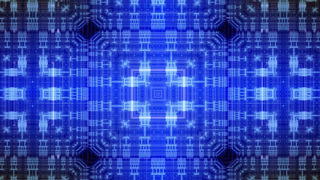 Wallpaper pattern, squares, lines, abstraction, blue