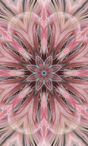 Preview wallpaper pattern, star, fractal, lines, abstraction, background, pink