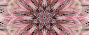 Preview wallpaper pattern, star, fractal, lines, abstraction, background, pink