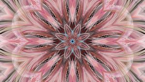 Preview wallpaper pattern, star, fractal, lines, abstraction, background, pink
