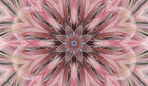 Preview wallpaper pattern, star, fractal, lines, abstraction, background, pink