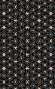 Preview wallpaper pattern, stars, rhombuses, squares, symmetrical