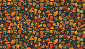 Preview wallpaper pattern, symbols, ethnic, magic, color, design