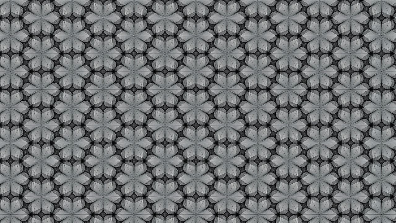 Wallpaper pattern, symmetry, bw