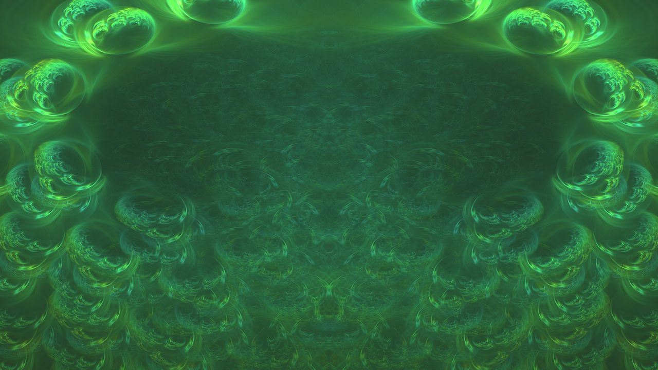 Wallpaper pattern, waves, green, abstraction