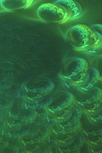 Preview wallpaper pattern, waves, green, abstraction