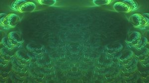 Preview wallpaper pattern, waves, green, abstraction