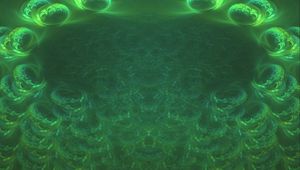 Preview wallpaper pattern, waves, green, abstraction