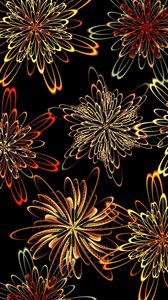 Preview wallpaper patterns, abstract, flowers