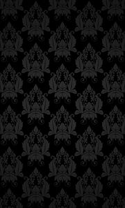 Preview wallpaper patterns, black, texture, decoration, retro