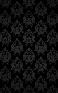 Preview wallpaper patterns, black, texture, decoration, retro