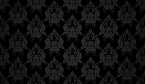 Preview wallpaper patterns, black, texture, decoration, retro